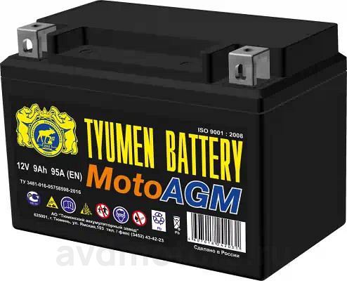 6МТС9AGM — Аккумулятор мото TYUMEN